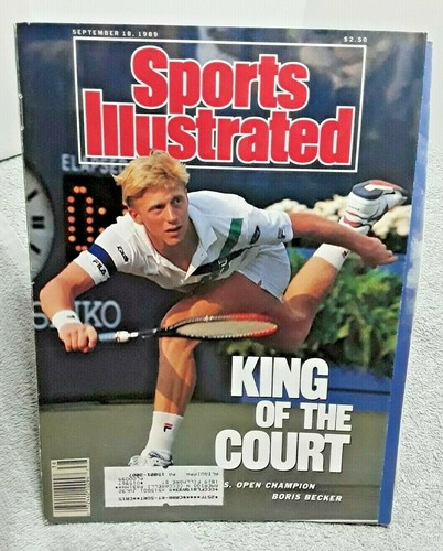 Photo Presse Vintage Boris Becker Wimbledon 1989 - Tirage Original 20x13cm