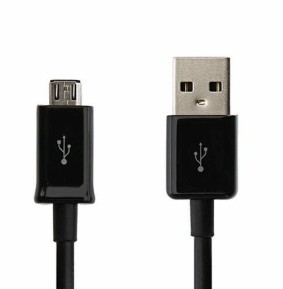 Lote a granel de 20 unidades al por mayor de carga de cable micro USB V9 para teléfonos negro Foto 2 de 4