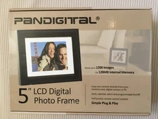Pandigital 5" LCD Digital Photo Frame 128MB Internal Memory NIB