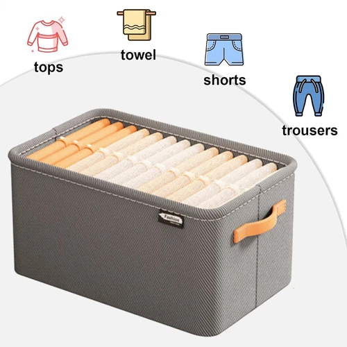 3pcs Pants Clothing Storage Box Wardrobe Clothes Pants Dolls Organizer Underwear - Picture 3 of 12
