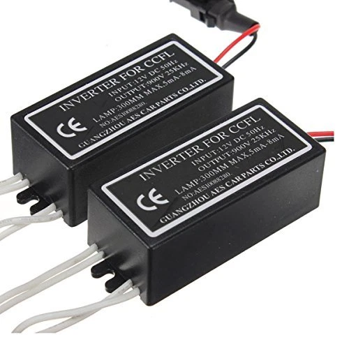2x Spare Inverter Ballast For CCFL Angel Eyes Halo Rings Kits 4-outputs Female - Picture 9 of 13