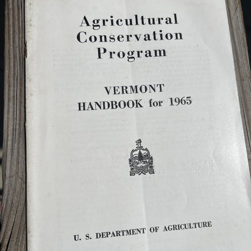 Vintage 1965 Vermont Agricultural Conservation Program Handbook - Picture 5 of 5