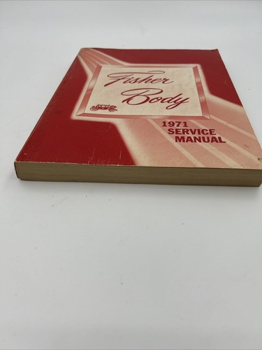 Vintage 1971 Fisher Body Automobile Car Shop Service Manual - Bild 2 von 13