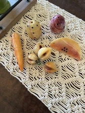 Granite Decorative Fruit And Vegetables - Vintage