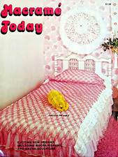 Leisure Time 144 MACRAME TODAY 24pg booklet 14 Designs 1976
