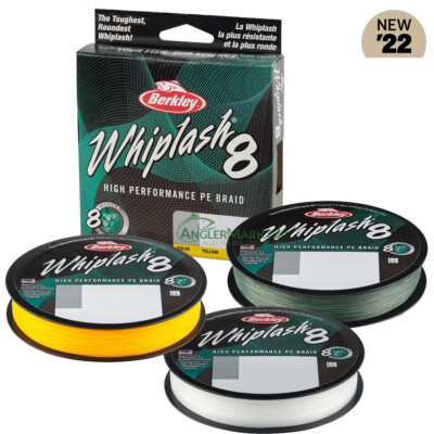 300m Berkley NEW Whiplash 8 SB-Spule 8-fach geflochtene Angelschnur Farbauswahl
