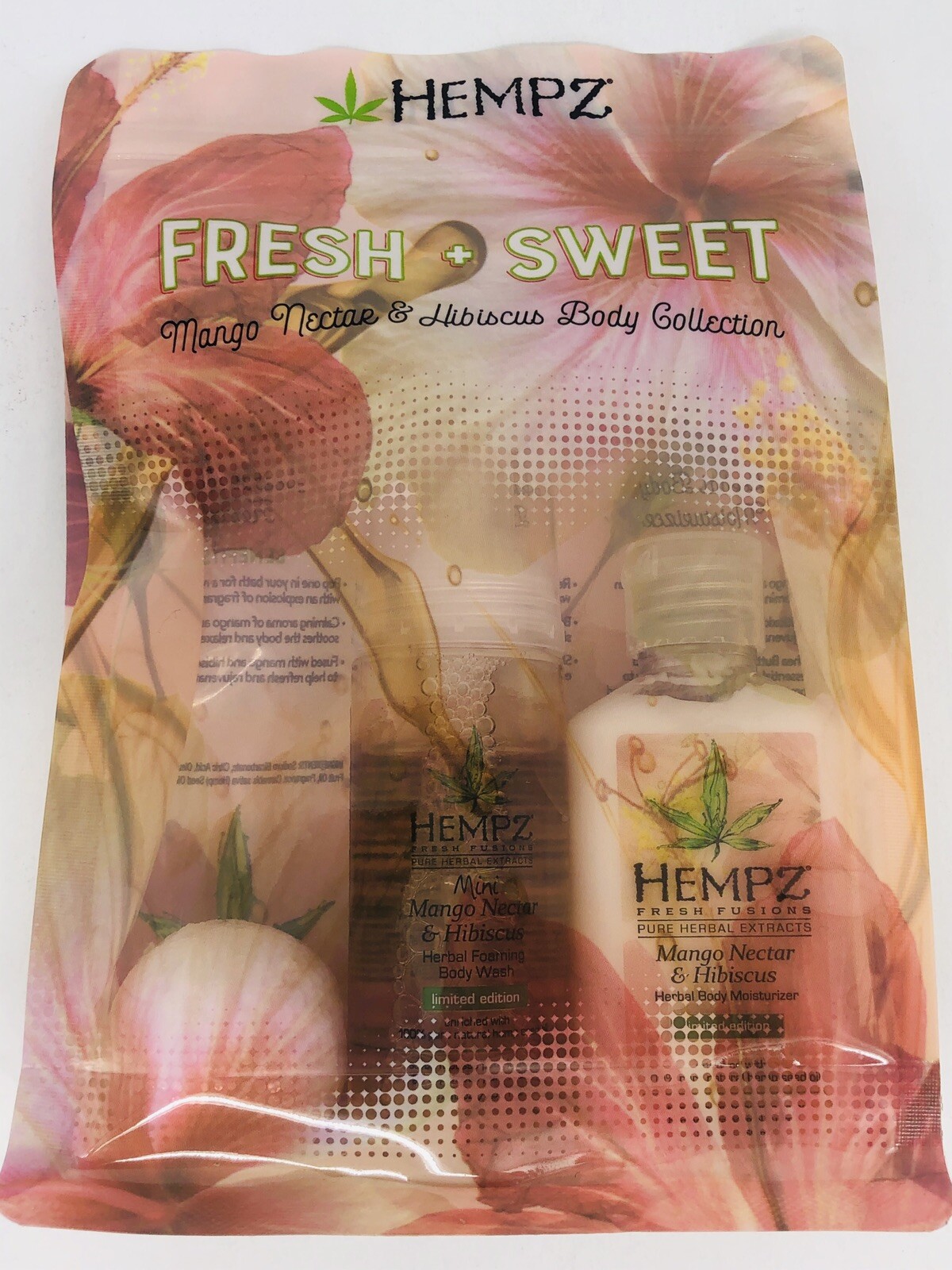 Hempz Gift Set Fresh & Sweet Mango Nectar & Hibiscus Moisturizer & Body