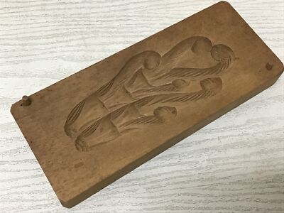 Y2559 KASHIGATA Bracken pattern Japanese vintage Wooden Pastry