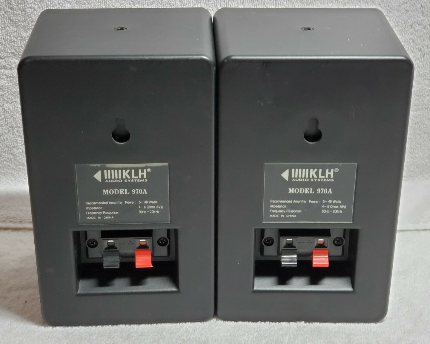 KLH Model 970A Bookshelf Speakers (2) 40W Indoor/Outdoor TESTED eBay