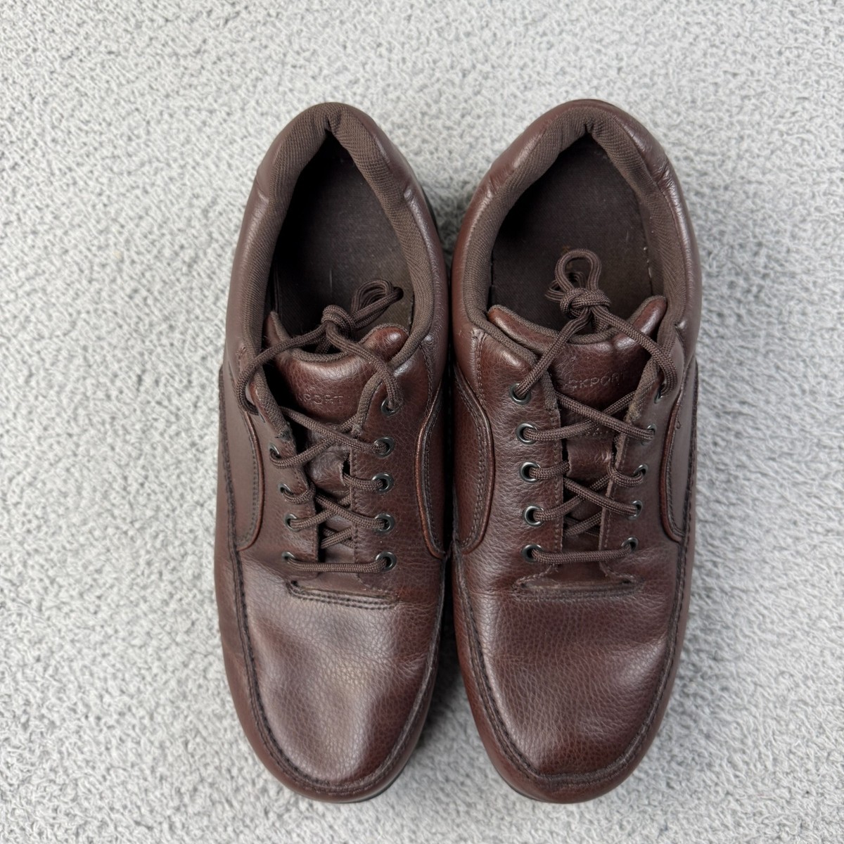 Rockport Eureka Walking Shoes Mens 13W Sneaker Lace Up Leather Brown K71202 Rockport mens lace up Eureka K71201 Brown Leather oxford  main image 3