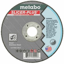 SLICER-PLUS Cutting Wheels - 4.5" X .045" X 7/8", Type 1, A60T Grit, Set Of 10