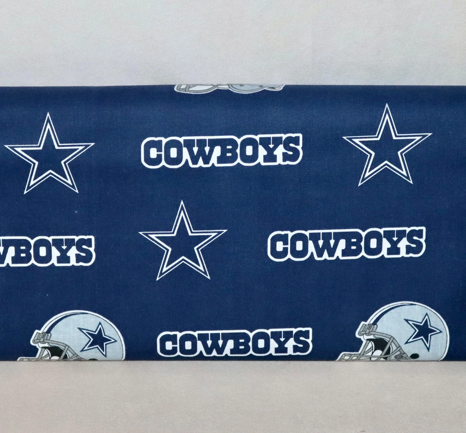 Dallas Cowboys ~ Large Logo Pattern NFL Cotton Fabric 1/4 Yard 9” X 56” New - Image 4 of 4