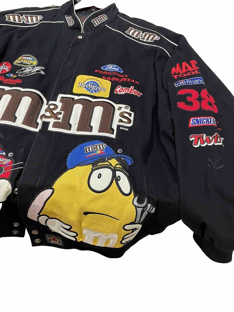 VTG NASCAR Jacket Mens 5XL M&Ms Elliot Sadler Racing MMs JH VTG NASCAR Jacket Mens 5XL M&Ms Elliot Sadler Racing MMs JH