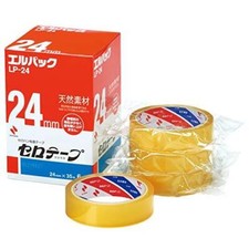 Nichiban Lp-24 Cello Tape Omaki L-Pack 6 Rolls 24mm x 35m Adhesive Tape New