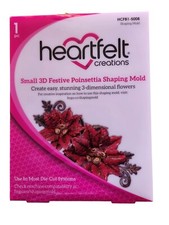 Heartfelt Creations SMALL 3D FESTIVE POINSETTIA SHAPING MOLD HCFB1-5008 Flowers