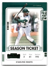 Starling Marte 2021 Panini Contenders #52 Oakland Athletics BASEBALL