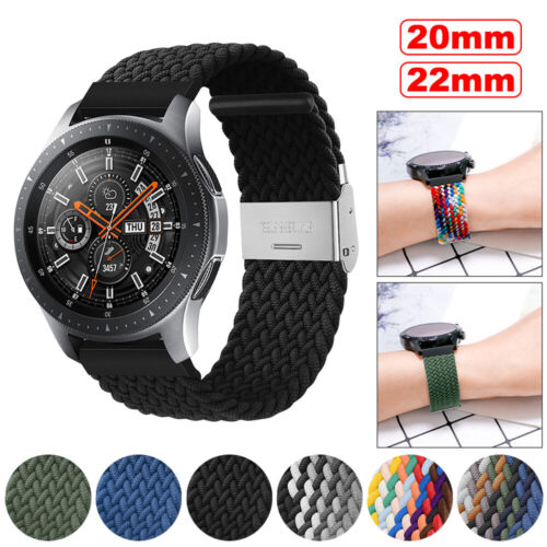 20mm 22mm Adjustable Wristband Strap Nylon Elastic Watch Wrist Bands Replacement