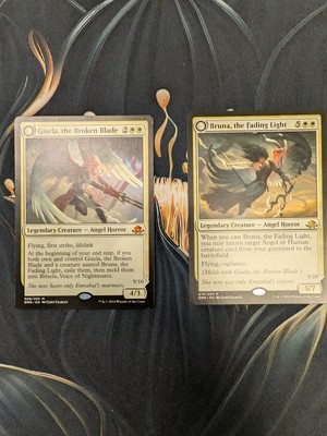 MTG Bruna, The Fading Light and Gisela, The Broken Blade
