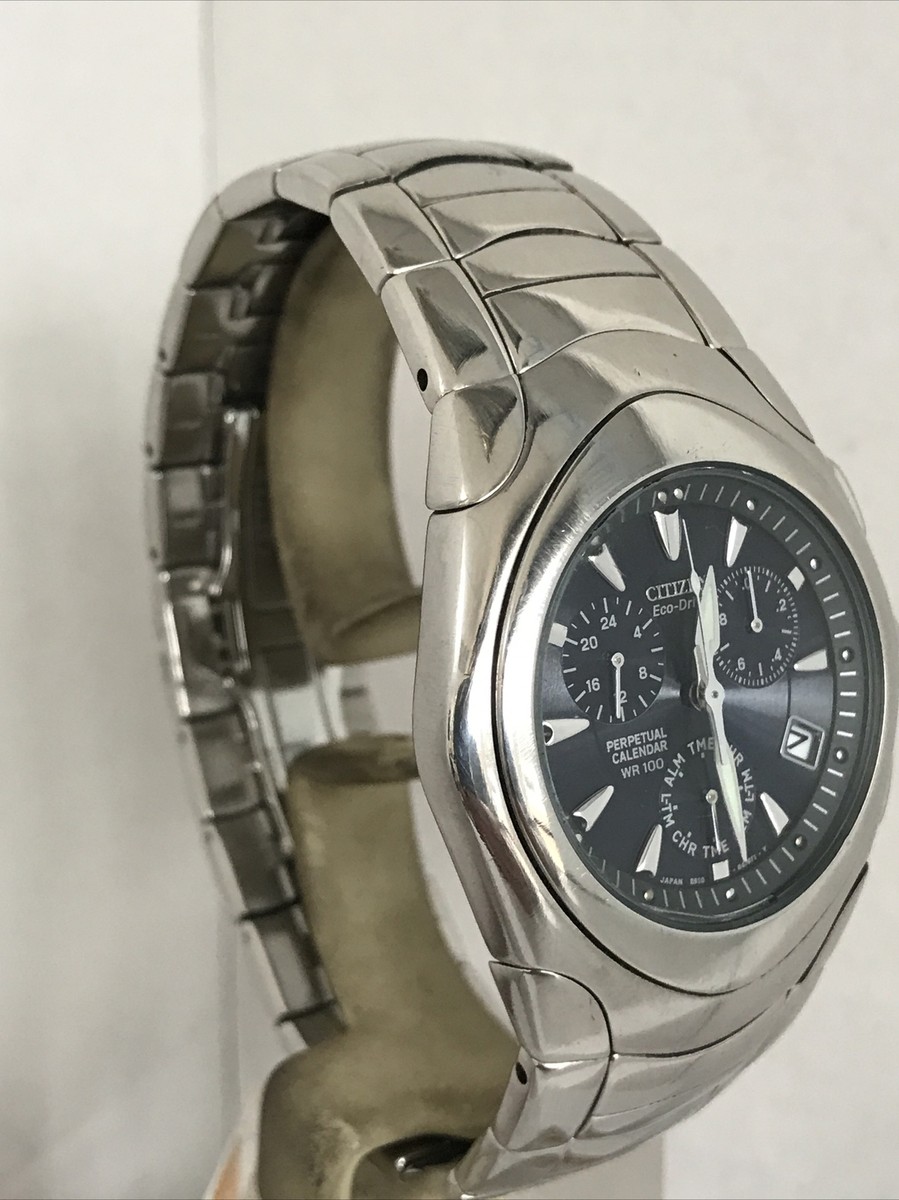 Citizen Men's Eco-Drive Chronograph Alarm P.Calendar Bracelet