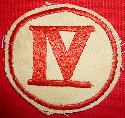 Original - ARVN CTZ IV - (Roman Numeral) - Corps Patch - Vietnam