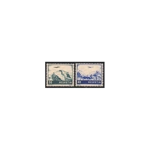 Lightly Hinged Swiss Transportation Postal Stamps