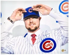💥Jon Lester💥 Chicago Cubs Signed 11x14 Photo 2016 World Series Champ Autograph
