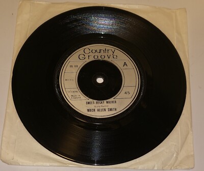 MACK ALLEN SMITH Groovy Country Sweet Becky Walker / Dog Tired 7'' Record - RARE!