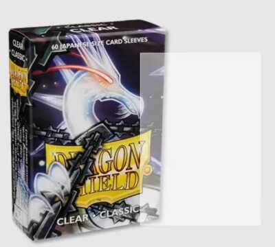 Dragon Shield Sleeves Pack of 60 Japanese Size Card Sleeves CLEAR CLASSIC
