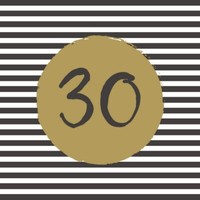20 Servietten 30Th Birthday Zahl 30 Kreis Gold Geburtstag Party Deko 33X33Cm