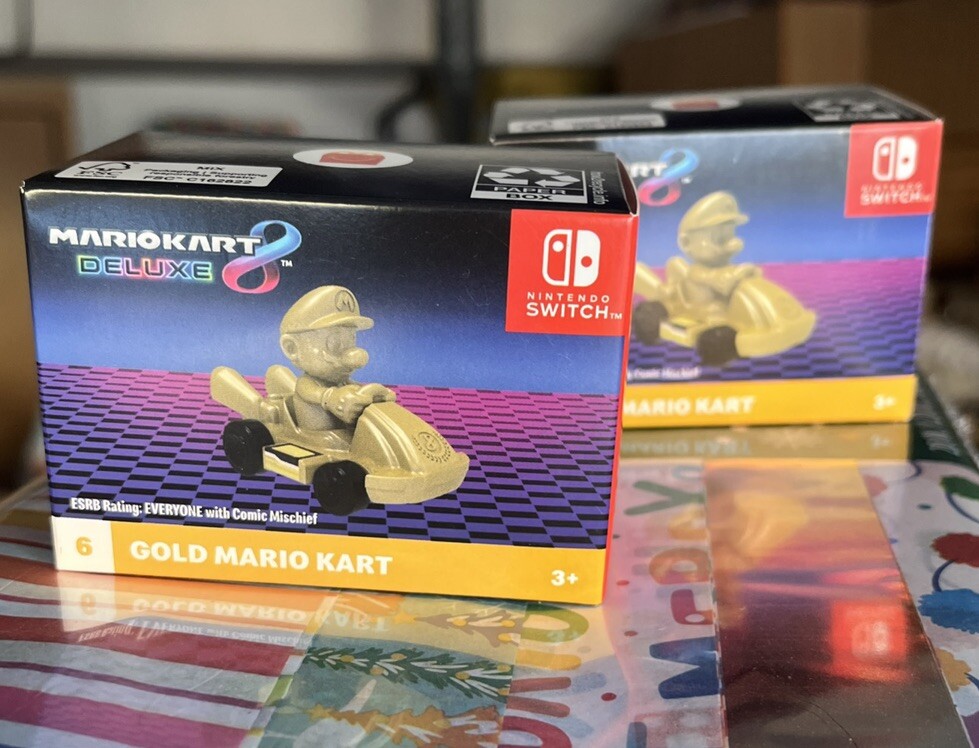 NEW GOLD MARIO Kart 8 Deluxe McDonald’s USA 2024 Edition + 2 Gifts