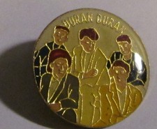DURAN DURAN VINTAGE METAL LAPEL PIN NEW FROM LATE 80'S HEAVY METAL WOW