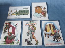 💥5 x DDR MILITÄR-SCHERZKARTEN NVA POSTKARTEN Deutsche Demokratische Republik