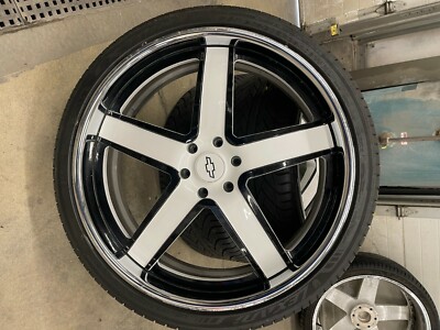 26 INCH DUB BALLERS FORGED TWO PIECE CHROME POWDER COATED WHITE