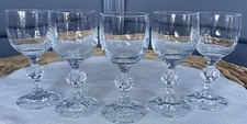 Bohemia Crystal Claudia Liqueur Cordial Vintage Glasses x5 50ml Timeless Barware
