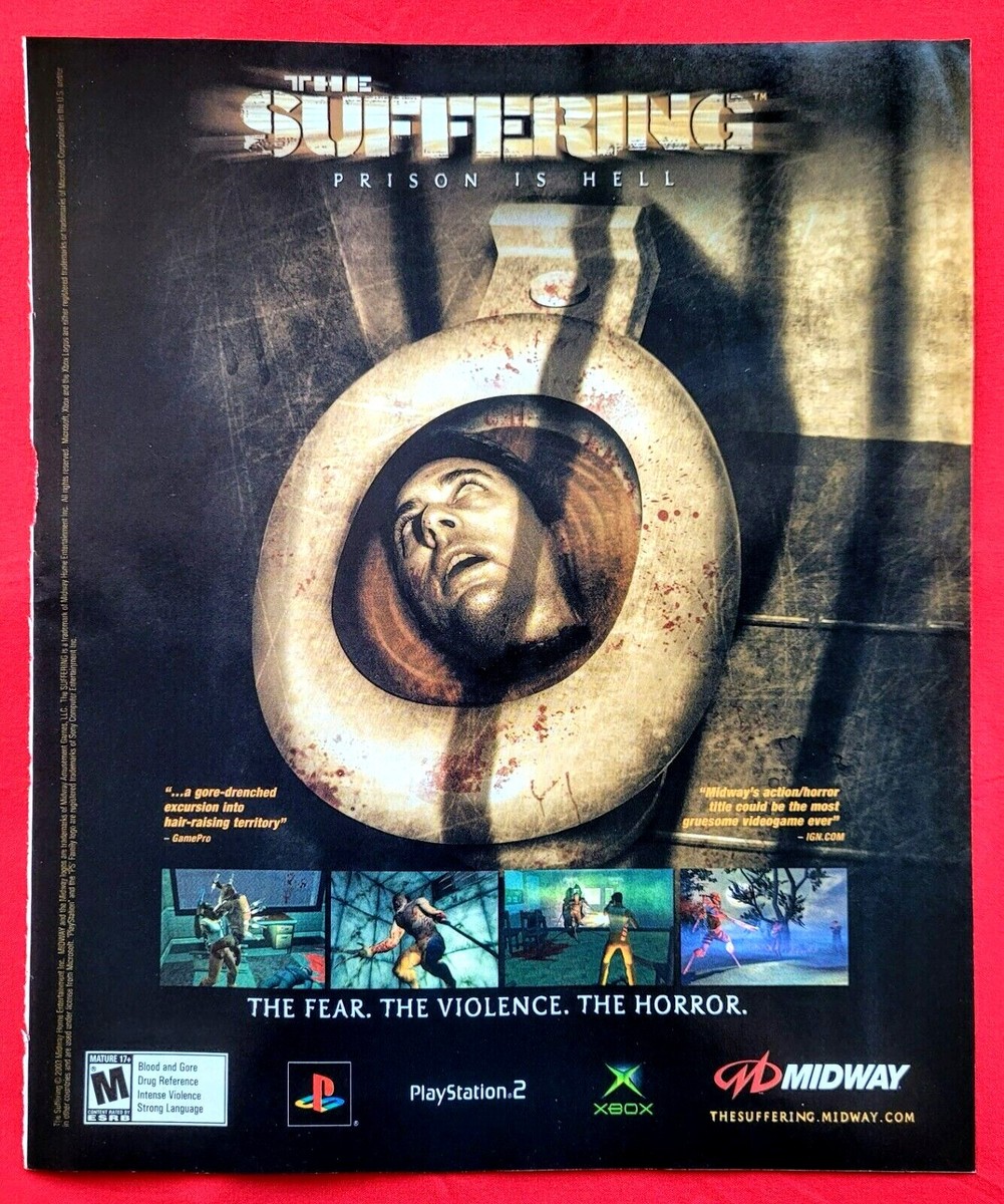 2003 THE SUFFERING Prison Is Hell PS2 Xbox Horror Game = Promo 