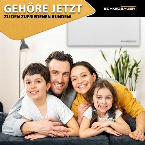 SCHMIDBAUER® Hybrid Infrarotheizung Luftkonvektion Thermostat Elektro Heizkörper - Bild 36 von 38