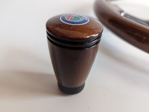Volante adatto per Alfa Romeo vintage legno + set pomello cambio classico - Foto 8 di 13