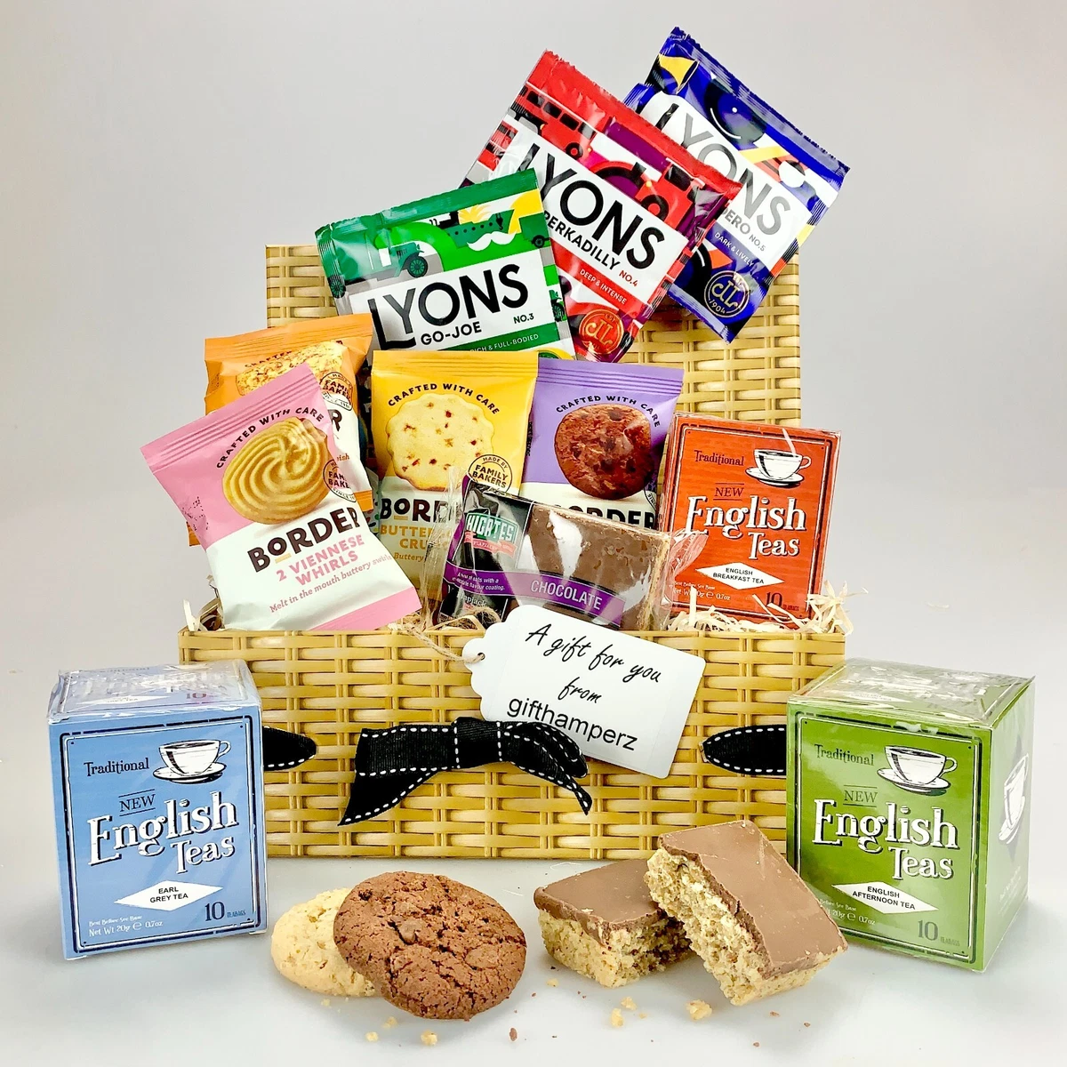 Luxury Tea Coffee Biscuits Food Hamper Gift Box Birthday