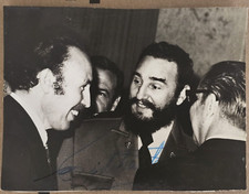 FIDEL CASTRO RUZ SIGNED AUTOGRAPH SP PORTRAIT 1980s VINTAGE ORIGINAL Photo S1