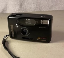 Polaroid Camera 35mm Film Point Shoot Black Auto Flash Red Eye Focus