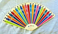 VINTAGE PAPER FAN PG&E PACIFIC GAS ELECTRICITY CALIFORNIA STATE FAIR 1962