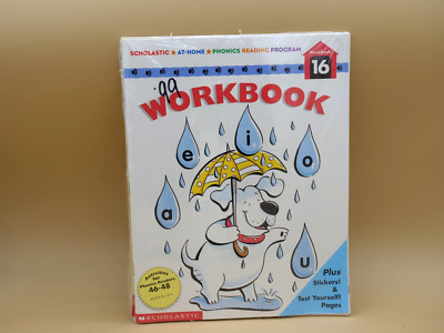 Scholastic At-Home Phonics Reading Program Workbook -# 16 NEW