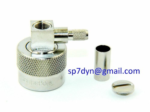 Telegärtner N Male Plug Connector RG58 RG142 RG223 RG400 Right Angle J01020A0036 - Zdjęcie 4 z 9