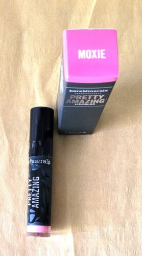 New Bare Minerals Bare Escentuals Pretty Amazing Lipcolor in 'Moxie' Pink Tint - Picture 1 of 3