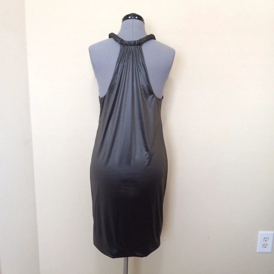 POLECI Mujer Verde Oliva Poliéster Fiesta Cóctel Vestido Cambio Talla M Foto 3 de 4