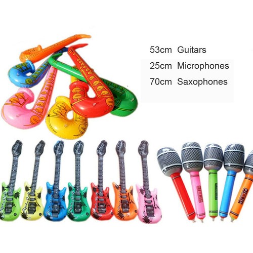 Instrument Blow Bundle Set Inflatable Instruments Toy Music Balloons Set - Picture 2 of 12