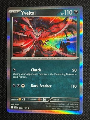 Yveltal 088/132 Rare Mega Evolution Pokemon Holo Near Mint