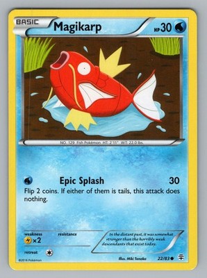 MAGIKARP 22/83 C POKEMON LP GEN TANAKA';{23