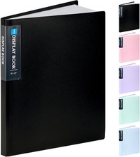 Art Portfolio 9"x12", 40 Pockets Large Display Folder with 80 Pages, Heavy Duty