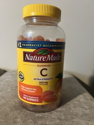 Nature Made Extra Strength Vitamin C 500mg  180 Gummies exp. date 12/2025  